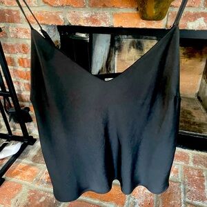 Good American - Silk Black Top (Size 3)